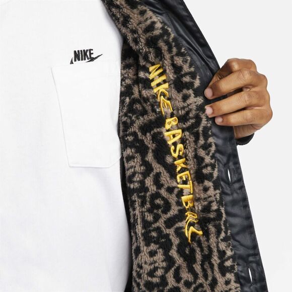 Nike Men's Premium Basketball Jacket Off-Noir Coupe Large Loose DQ6203-045 - S - Picture 7 of 14